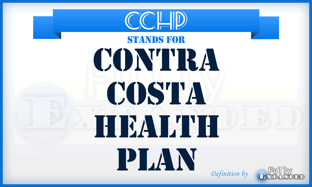CCHP - Contra Costa Health Plan