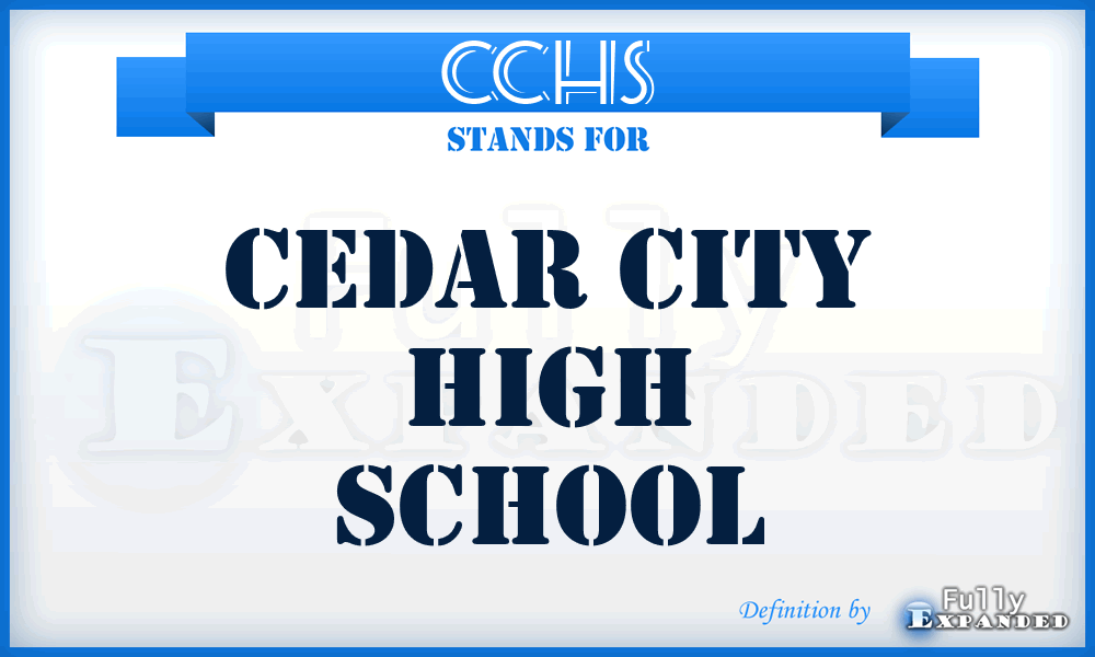 CCHS - Cedar City High School