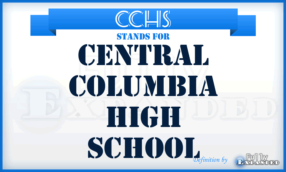 CCHS - Central Columbia High School