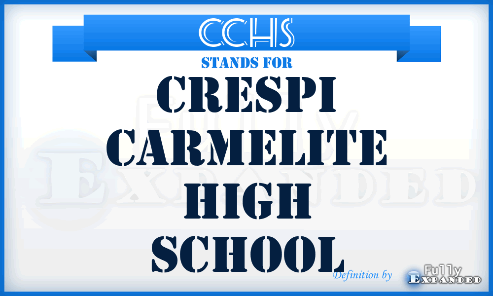 CCHS - Crespi Carmelite High School