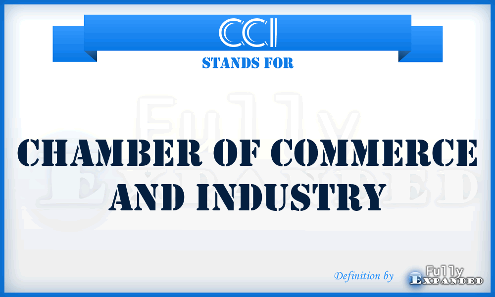 CCI - Chamber of Commerce and Industry
