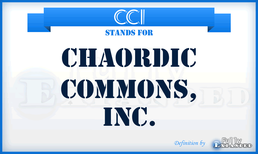 CCI - Chaordic Commons, Inc.