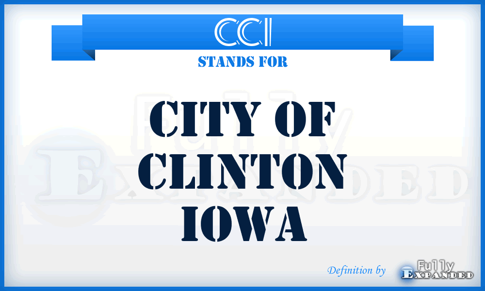 CCI - City of Clinton Iowa