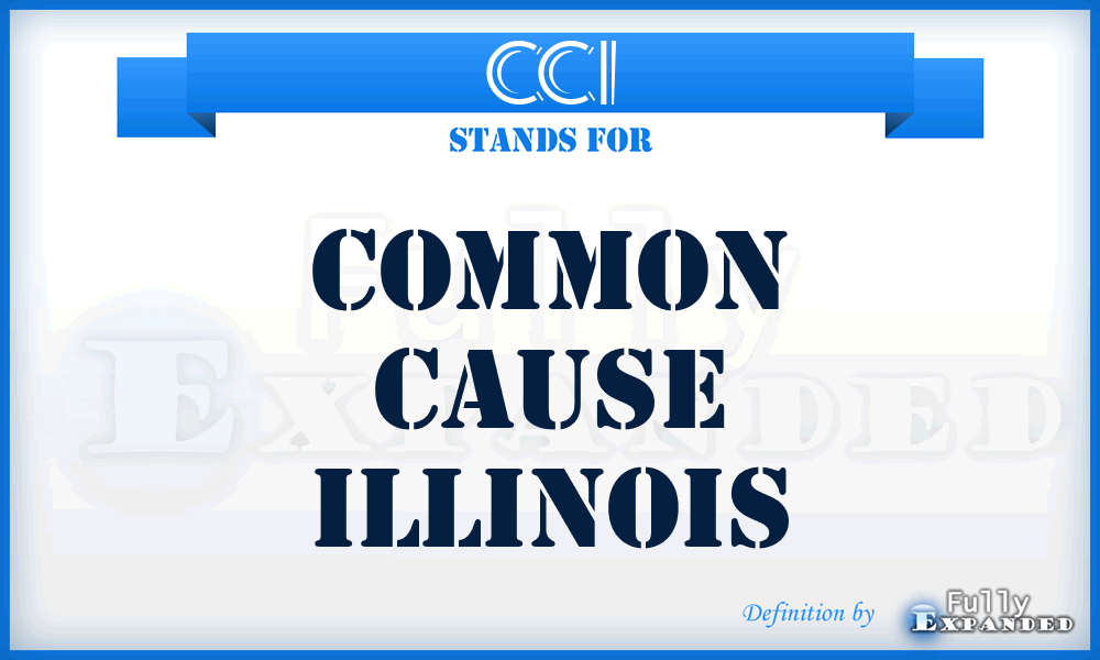 CCI - Common Cause Illinois