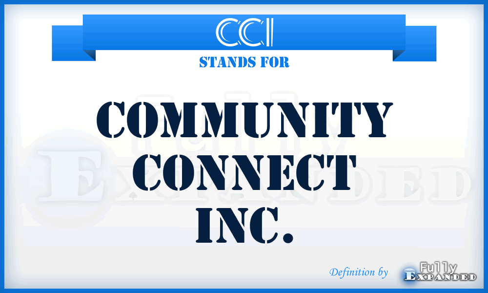 CCI - Community Connect Inc.