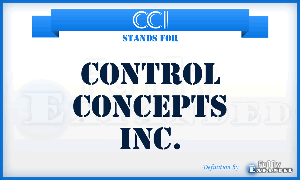CCI - Control Concepts Inc.