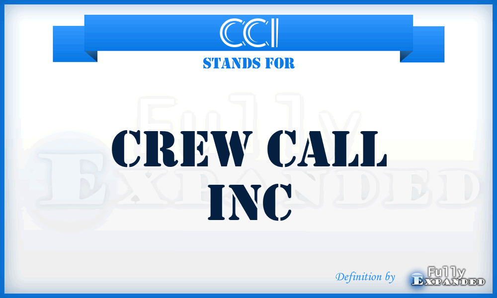 CCI - Crew Call Inc