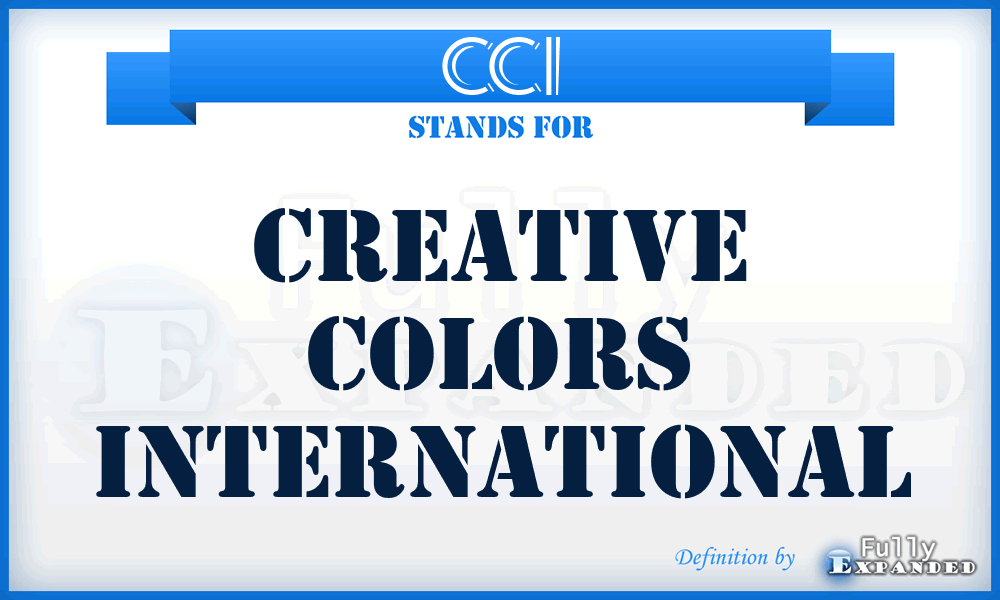 CCI - Creative Colors International