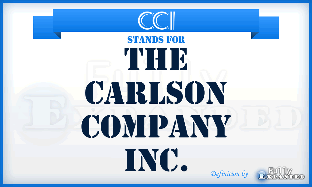 CCI - The Carlson Company Inc.
