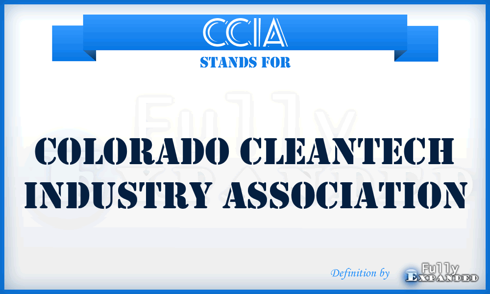 CCIA - Colorado Cleantech Industry Association