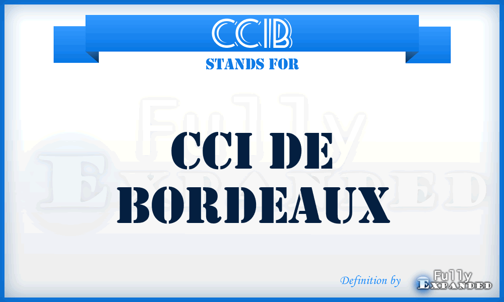 CCIB - CCI de Bordeaux