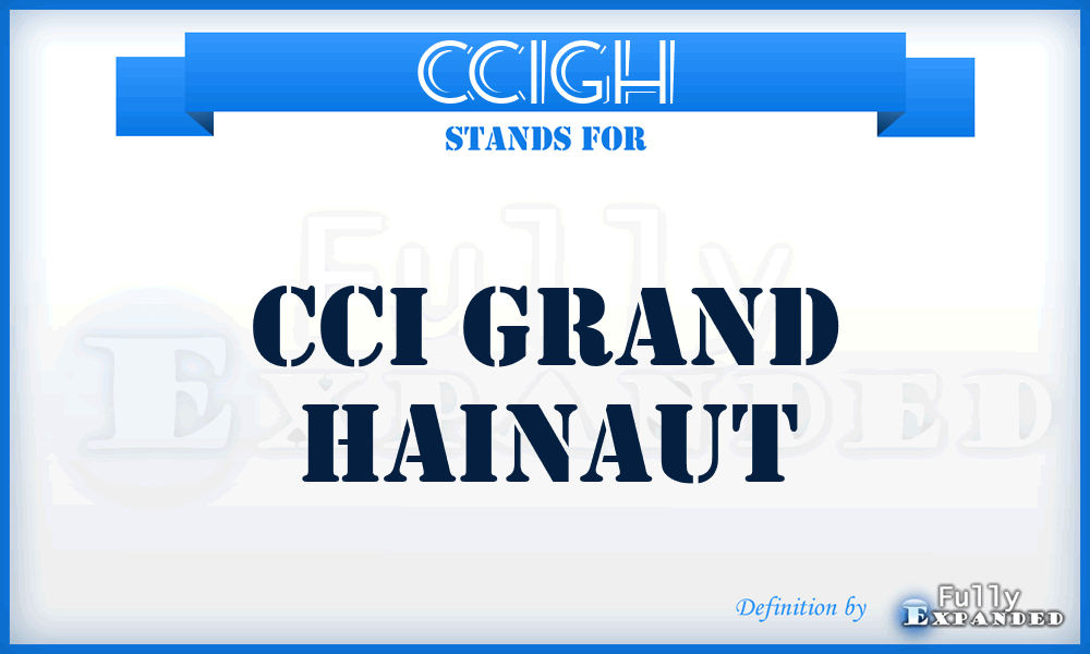 CCIGH - CCI Grand Hainaut