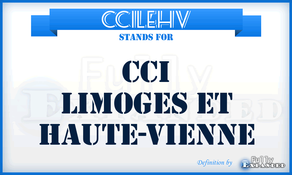 CCILEHV - CCI Limoges Et Haute-Vienne