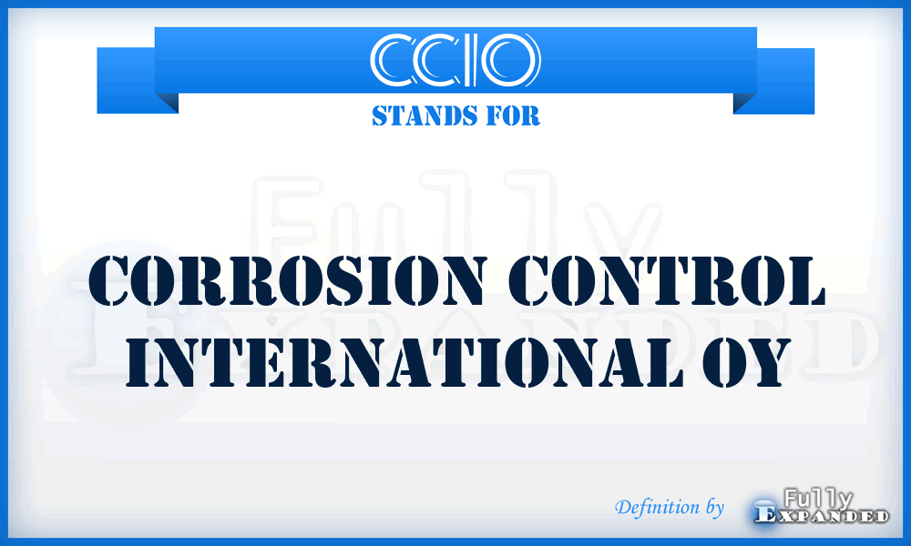 CCIO - Corrosion Control International Oy