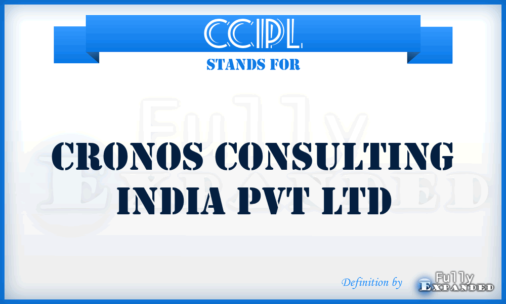 CCIPL - Cronos Consulting India Pvt Ltd