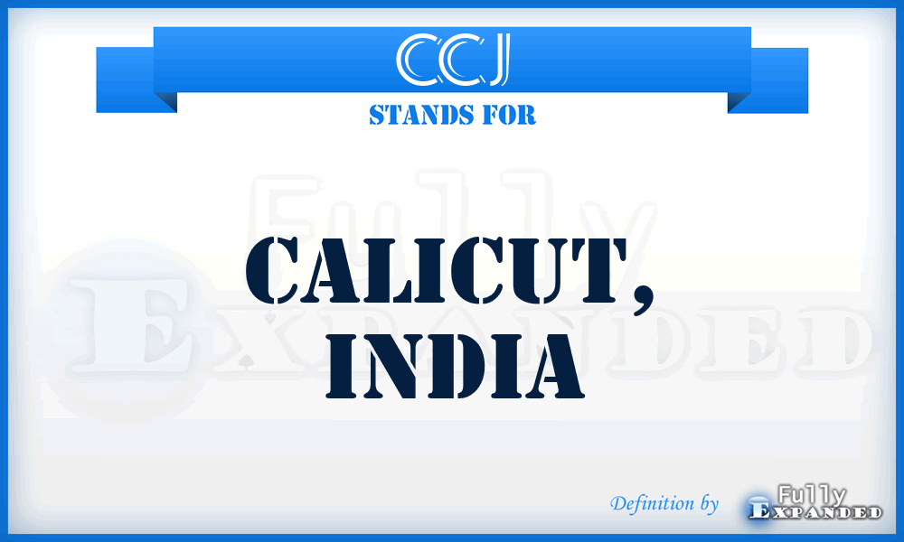 CCJ - Calicut, India