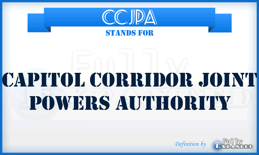 CCJPA - Capitol Corridor Joint Powers Authority