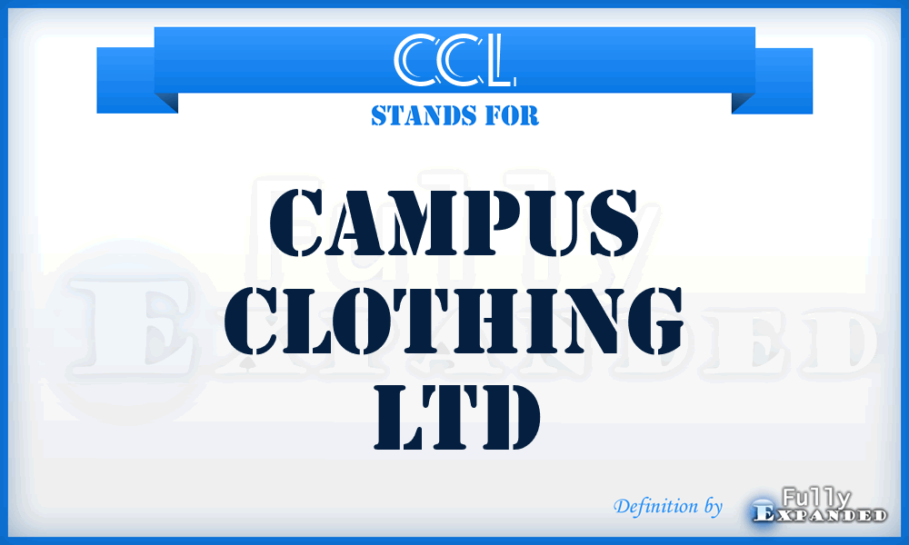 CCL - Campus Clothing Ltd