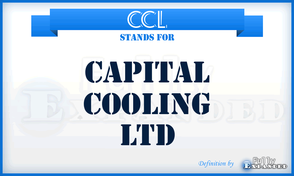 CCL - Capital Cooling Ltd