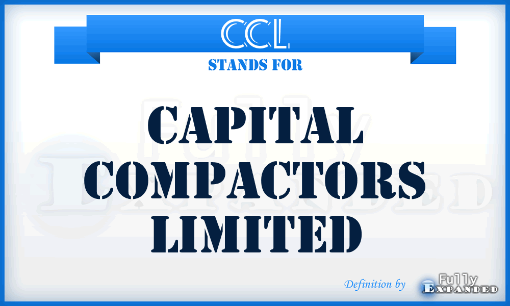 CCL - Capital Compactors Limited