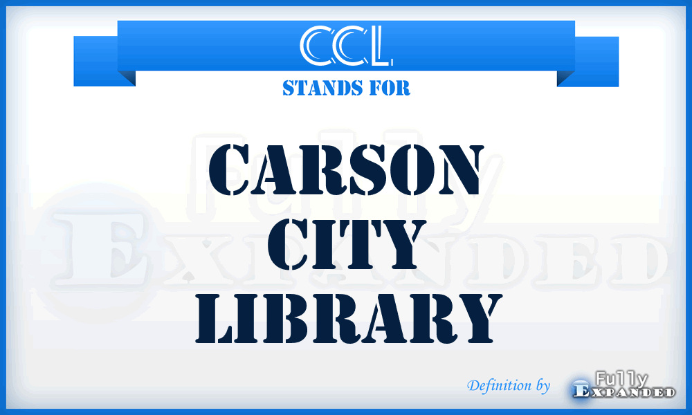 CCL - Carson City Library