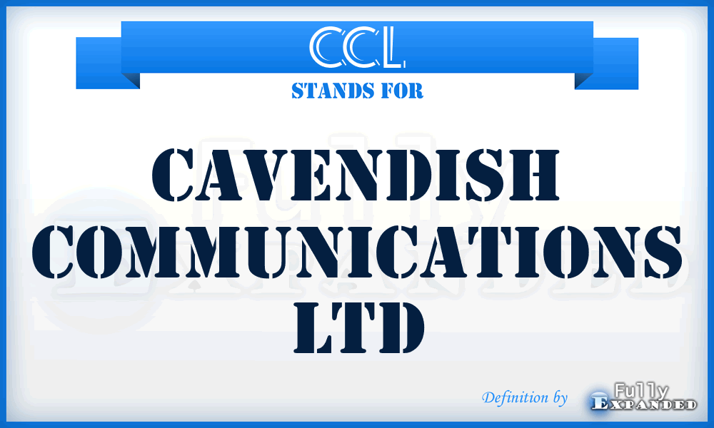 CCL - Cavendish Communications Ltd