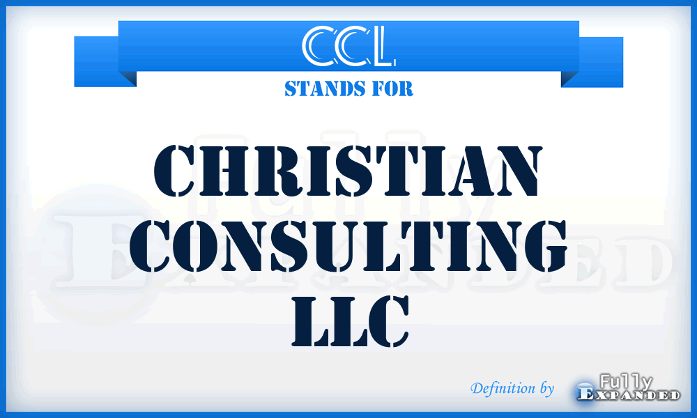 CCL - Christian Consulting LLC