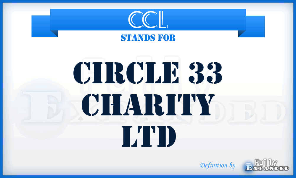 CCL - Circle 33 Charity Ltd