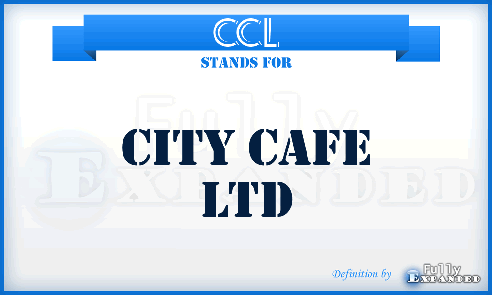 CCL - City Cafe Ltd