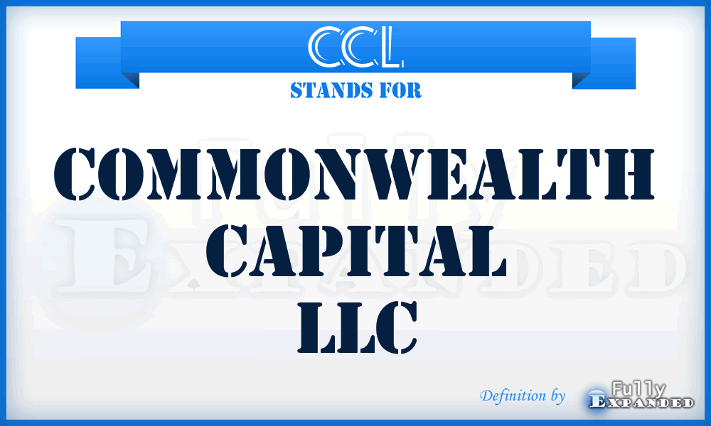 CCL - Commonwealth Capital LLC