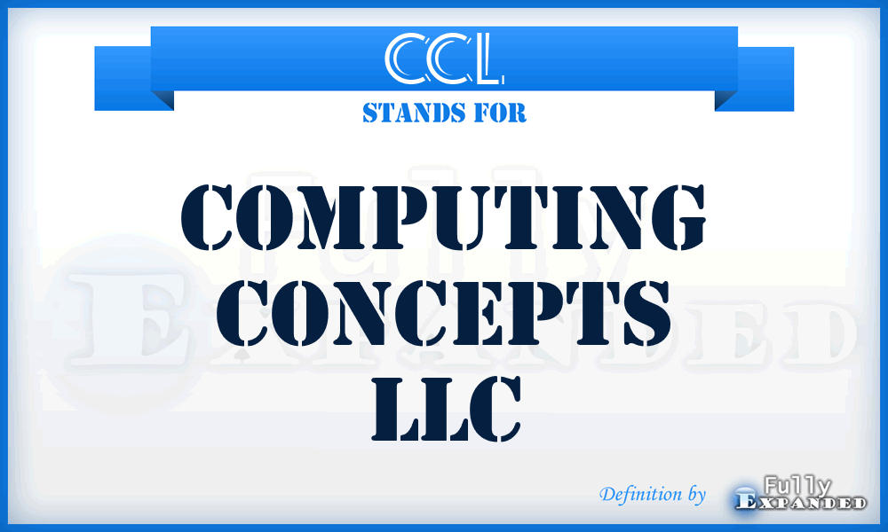 CCL - Computing Concepts LLC