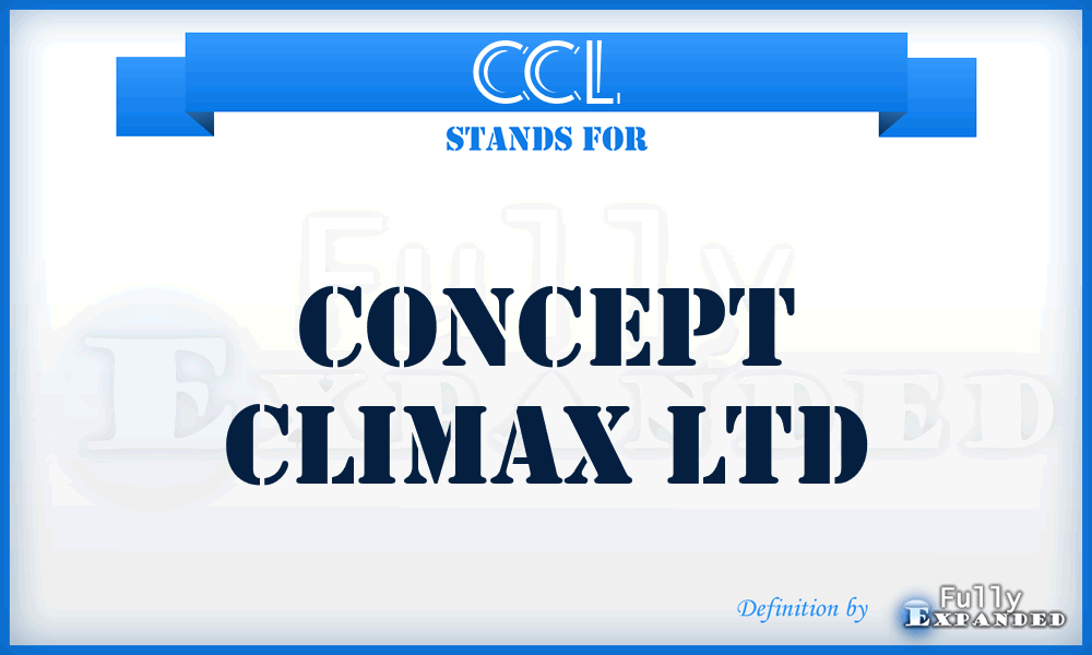 CCL - Concept Climax Ltd