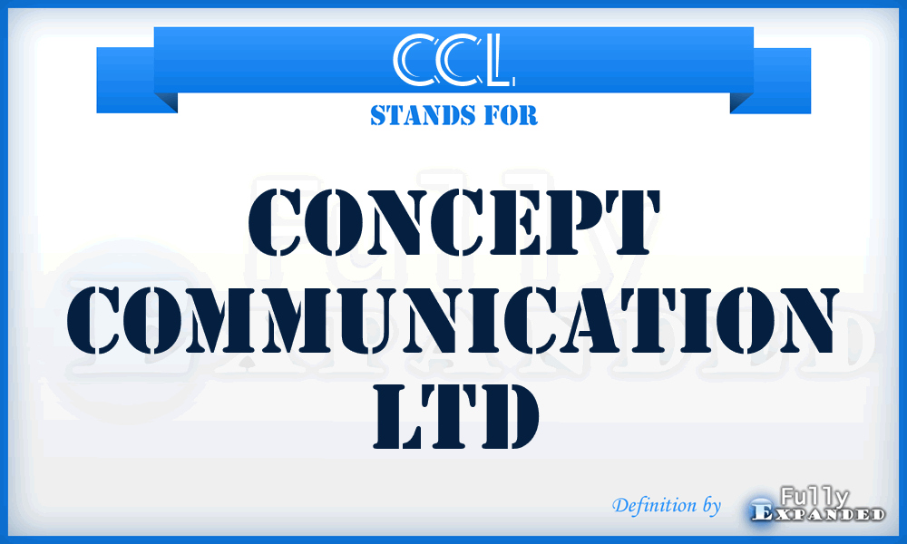 CCL - Concept Communication Ltd