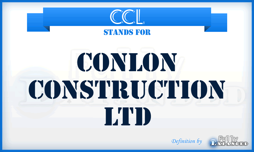 CCL - Conlon Construction Ltd