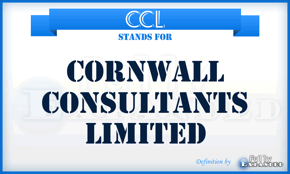 CCL - Cornwall Consultants Limited