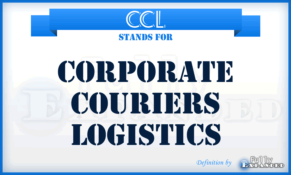 CCL - Corporate Couriers Logistics