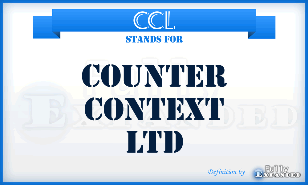 CCL - Counter Context Ltd