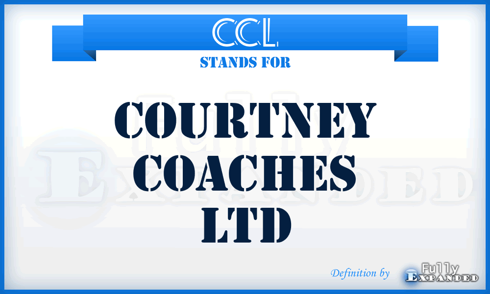 CCL - Courtney Coaches Ltd