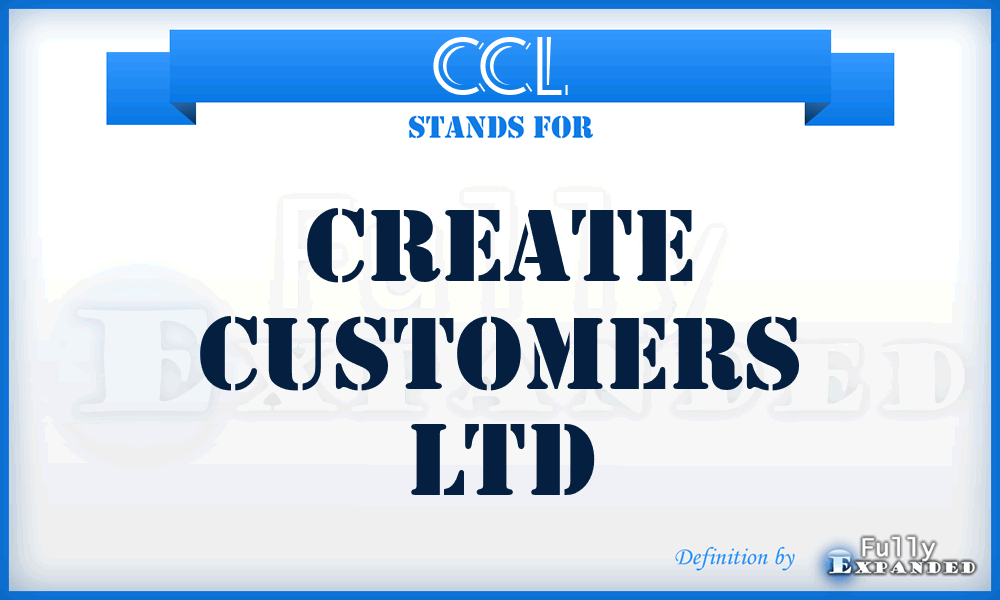 CCL - Create Customers Ltd