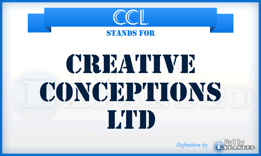 CCL - Creative Conceptions Ltd