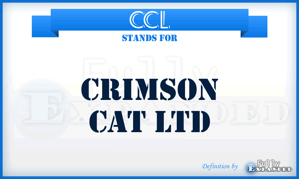 CCL - Crimson Cat Ltd