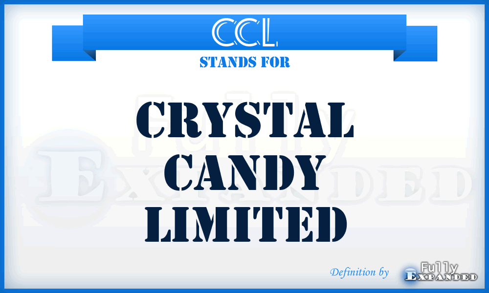 CCL - Crystal Candy Limited