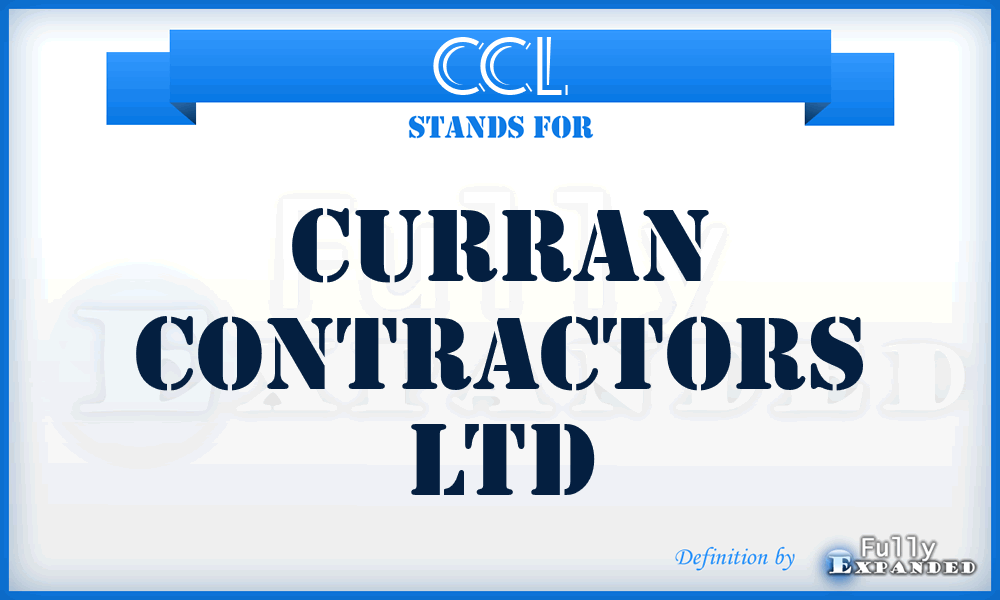 CCL - Curran Contractors Ltd