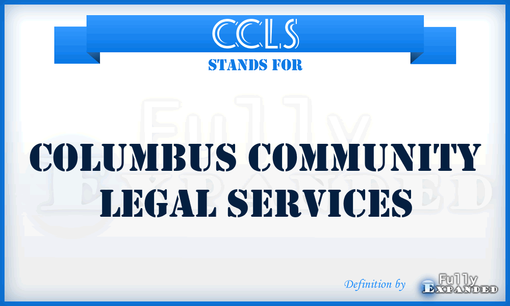 CCLS - Columbus Community Legal Services