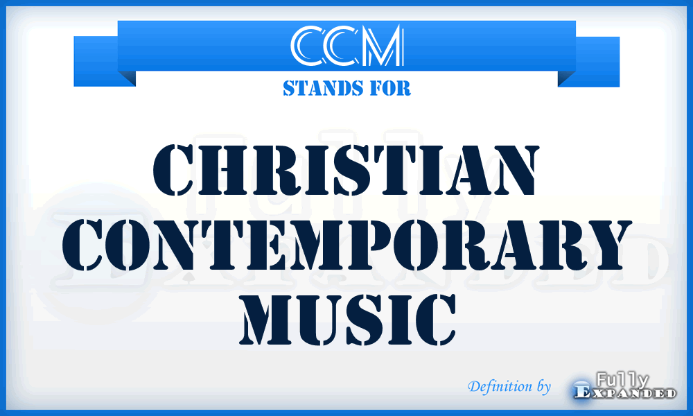 CCM - Christian contemporary music