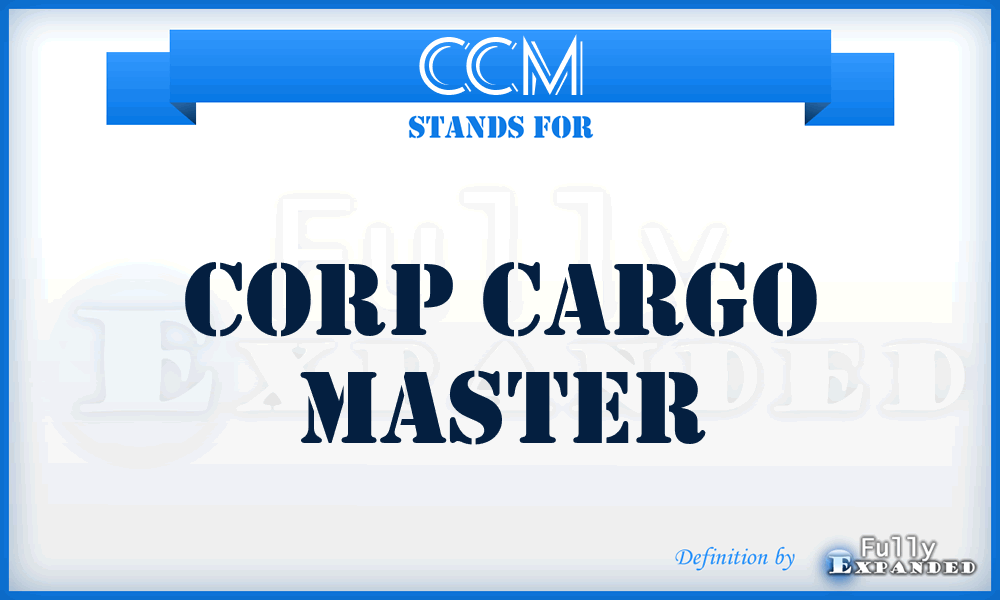 CCM - Corp Cargo Master