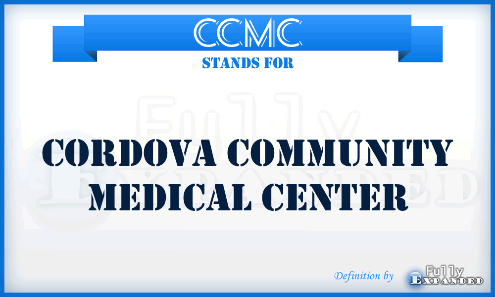 CCMC - Cordova Community Medical Center