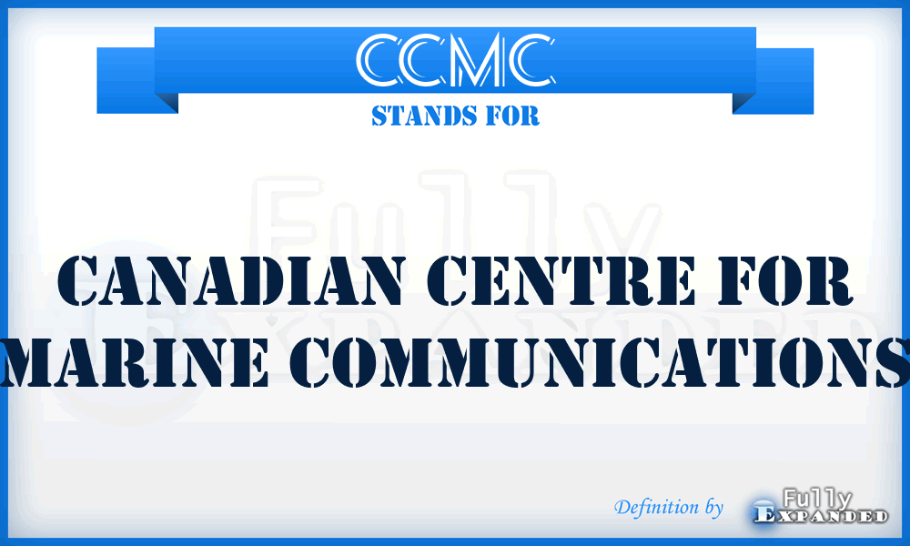 CCMC - Canadian Centre For Marine Communications