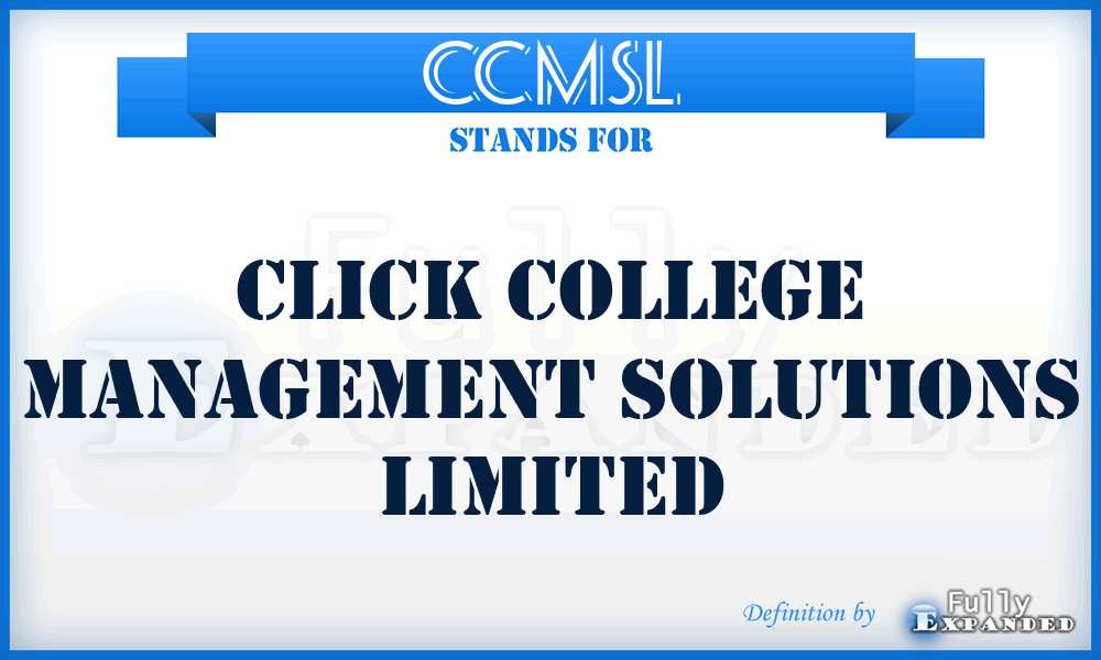 CCMSL - Click College Management Solutions Limited