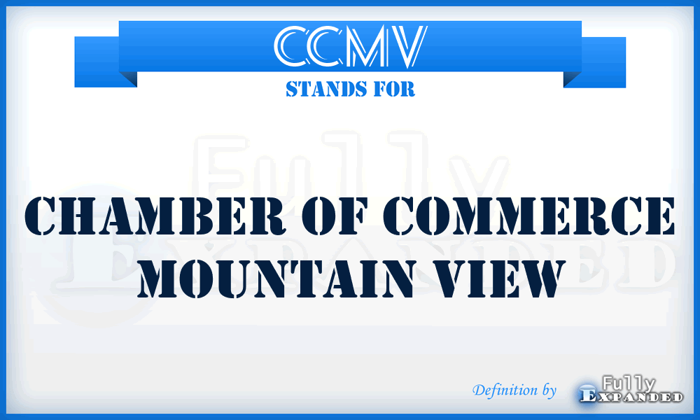 CCMV - Chamber of Commerce Mountain View